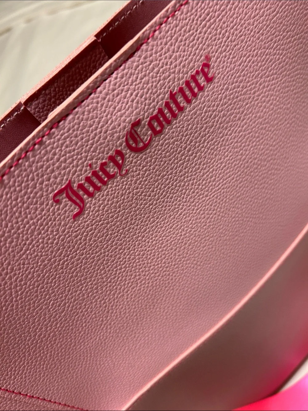 Juicy Couture Pink Two-Tone Metallic Shoulder Bag